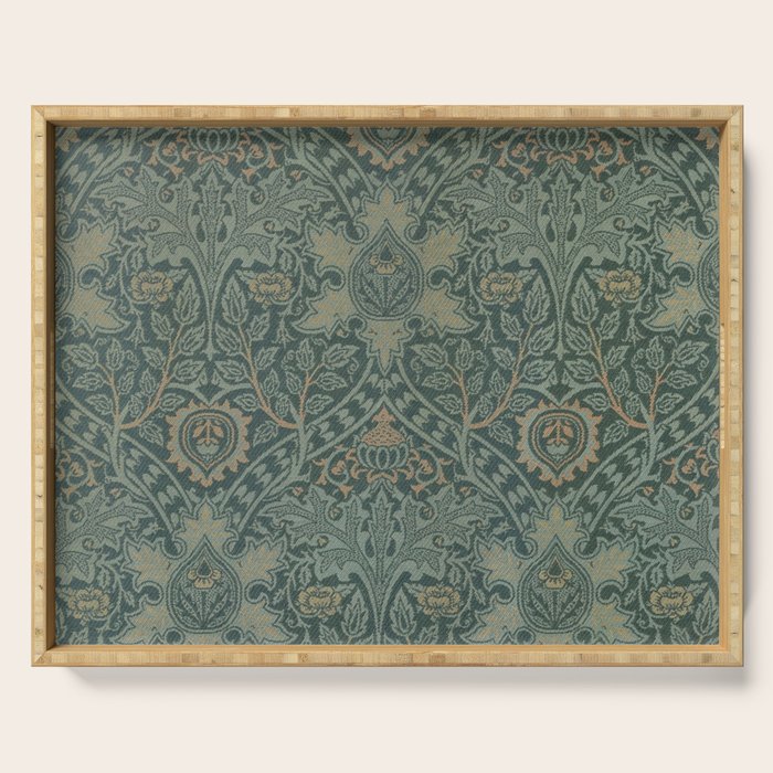 Ispahan by William Morris 1888 Antique Vintage Victorian Jugendstil Art Nouveau Retro Pattern Serving Tray Gallery Image 1