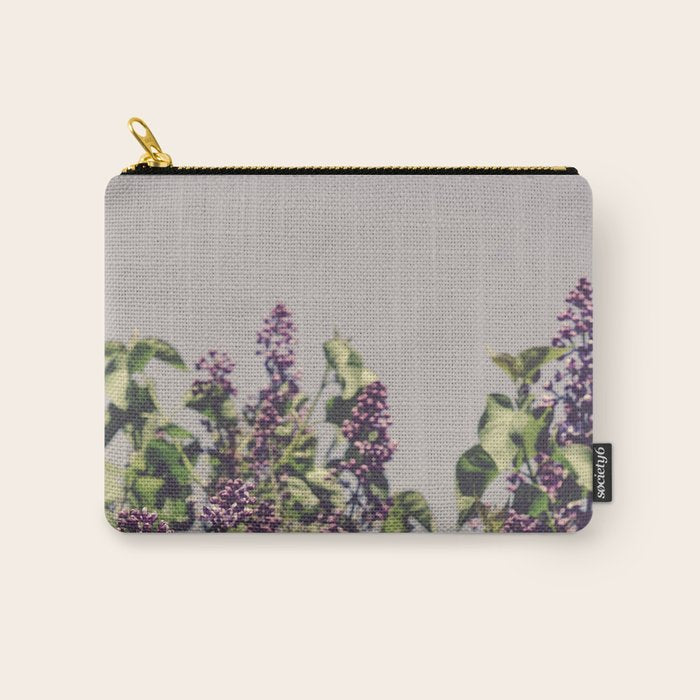 Wild Lilacs - spring floral nature photograph Carry All Pouch Gallery Image 1