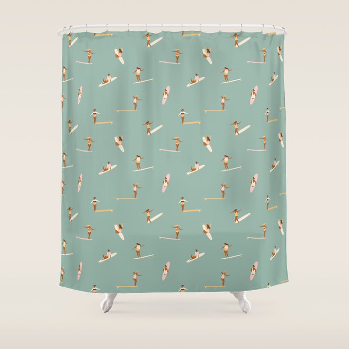 Surf sistas Shower Curtain Gallery Image 1