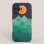 The ocean, the sea, the wave - night scene iPhone Case Gallery Image 1