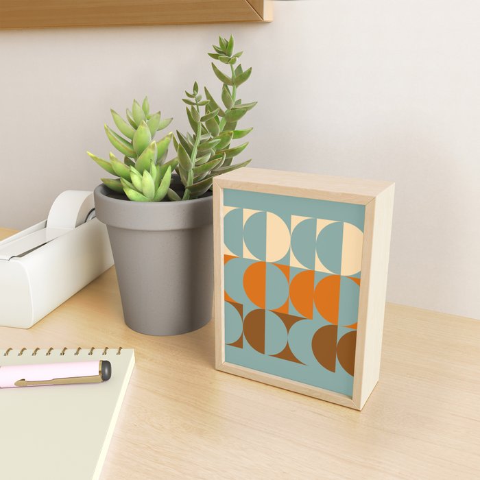 Vintage Geometric 04B Mini Art Print Gallery Image 2
