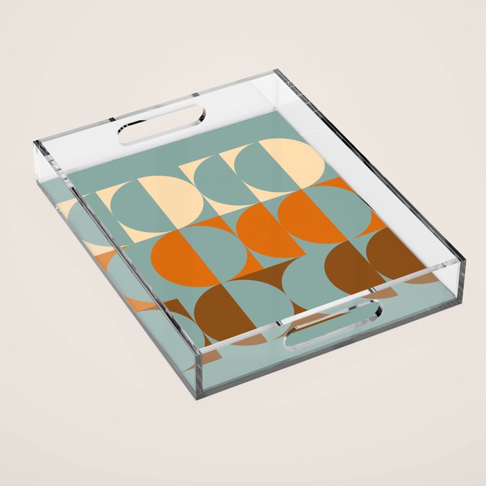 Vintage Geometric 04B Acrylic Tray Gallery Image 1