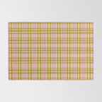 Modern Pastel Plaid Pattern  Soft Pink Olive and Beige Tartan Rug Gallery Image 2