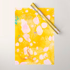 speckled marble | yellow Wrapping Paper Gallery Image 1