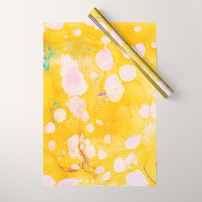 speckled marble | yellow Wrapping Paper Gallery Image 1