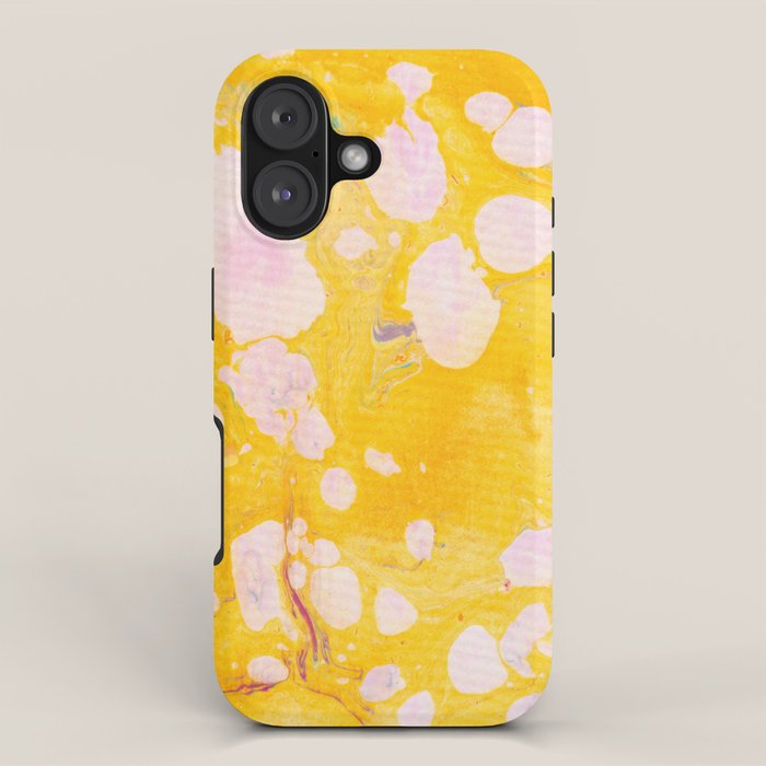 speckled marble | yellow iPhone Case Gallery Image 1