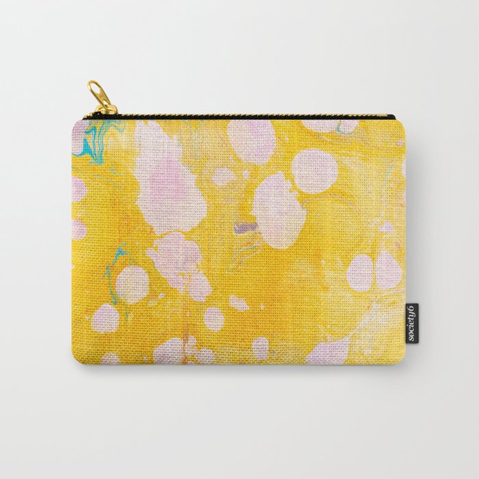speckled marble | yellow Carry All Pouch Gallery Image 1