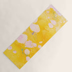 speckled marble | yellow Yoga Mat Gallery Image 1