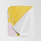 speckled marble | yellow Throw Blanket Gallery Image 3