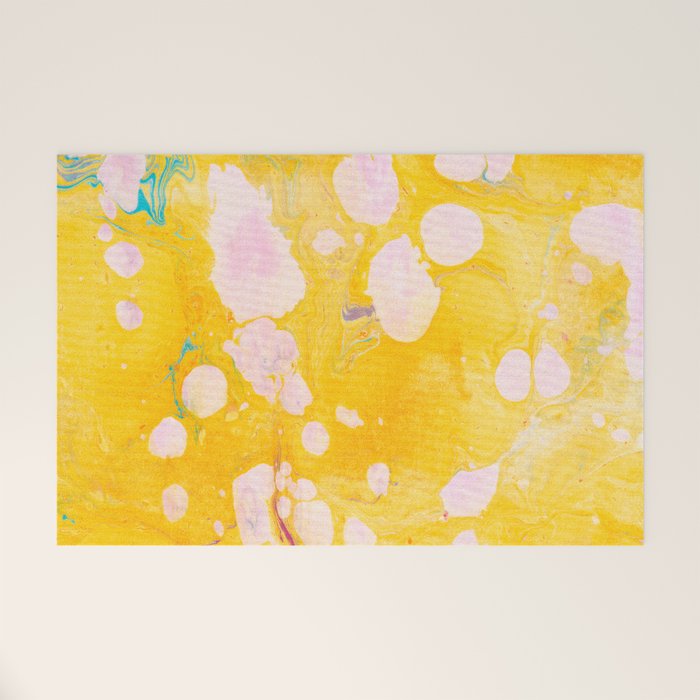 speckled marble | yellow Welcome Mat Gallery Image 1