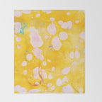 speckled marble | yellow Throw Blanket Gallery Image 2
