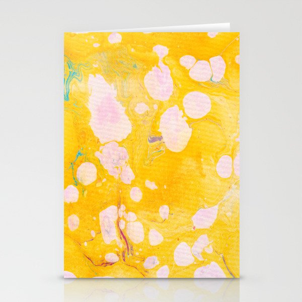 speckled marble | yellow Stationery Card Gallery Image 1