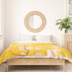 speckled marble | yellow Duvet Cover Gallery Image 3