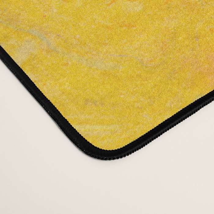 speckled marble | yellow Desk Mat Gallery Image 4