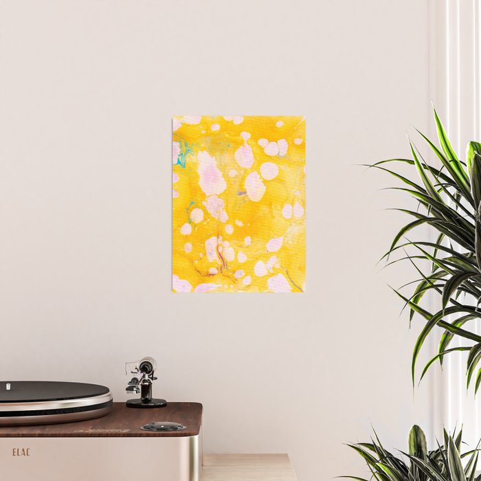 speckled marble | yellow Poster Gallery Image 2
