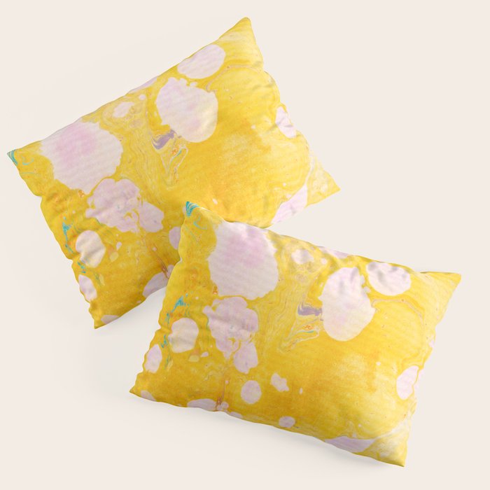 speckled marble | yellow Pillow Sham Gallery Image 3
