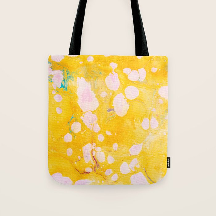 speckled marble | yellow Tote Bag Gallery Image 1