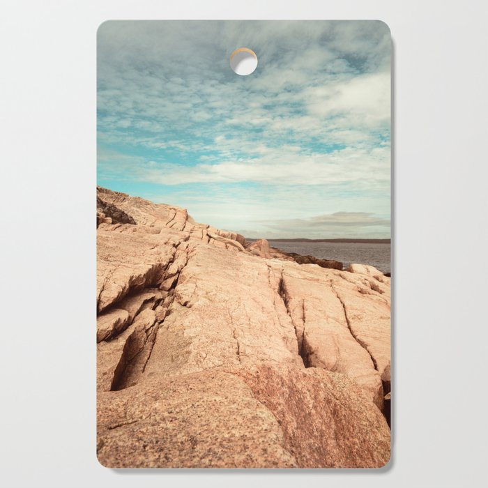 Between Earth and Sky - Travel photography - New England landscape - Maine coast Cutting Board Gallery Image 1