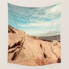 Between Earth and Sky - Travel photography - New England landscape - Maine coast Wall Tapestry Gallery Image 4