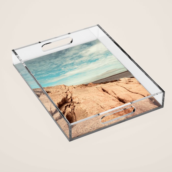 Between Earth and Sky - Travel photography - New England landscape - Maine coast Acrylic Tray Gallery Image 1