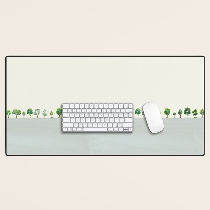 A Row Of Trees Desk Mat Gallery Image 1