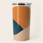 Sunrise landscape in yellow, orange, blue Travel Mug Gallery Image 1