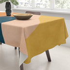 Sunrise landscape in yellow, orange, blue Tablecloth Gallery Image 3