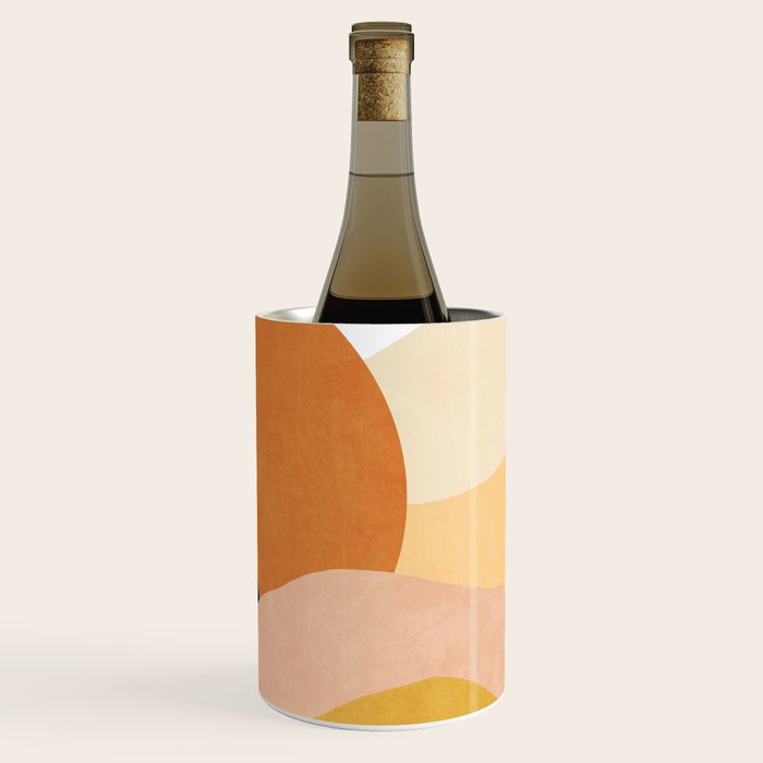 Sunrise landscape in yellow, orange, blue Wine Chiller Gallery Image 3