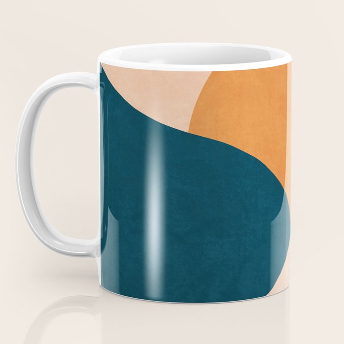 Sunrise landscape in yellow, orange, blue Coffee Mug Gallery Image 3