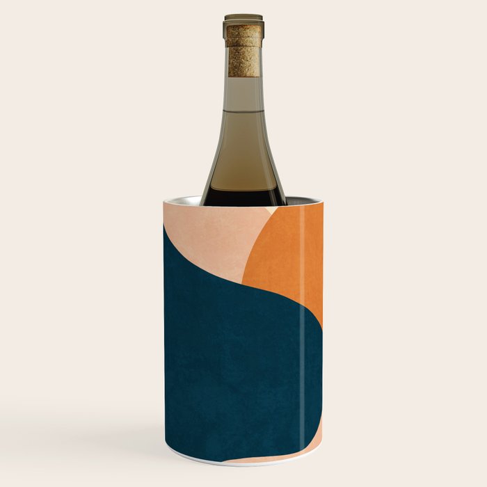 Sunrise landscape in yellow, orange, blue Wine Chiller Gallery Image 2
