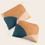 Sunrise landscape in yellow, orange, blue Pillow Sham Gallery Image 3