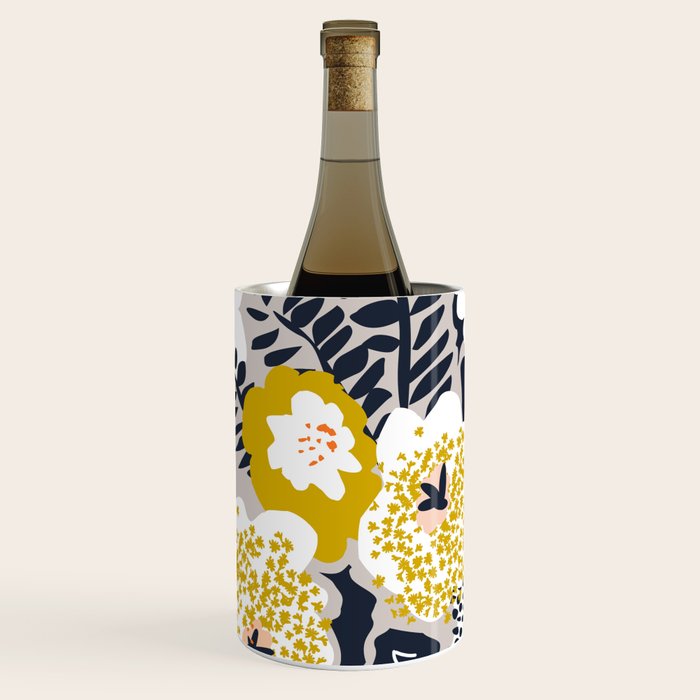 Scandinavian flowers greet you Wine Chiller Gallery Image 1