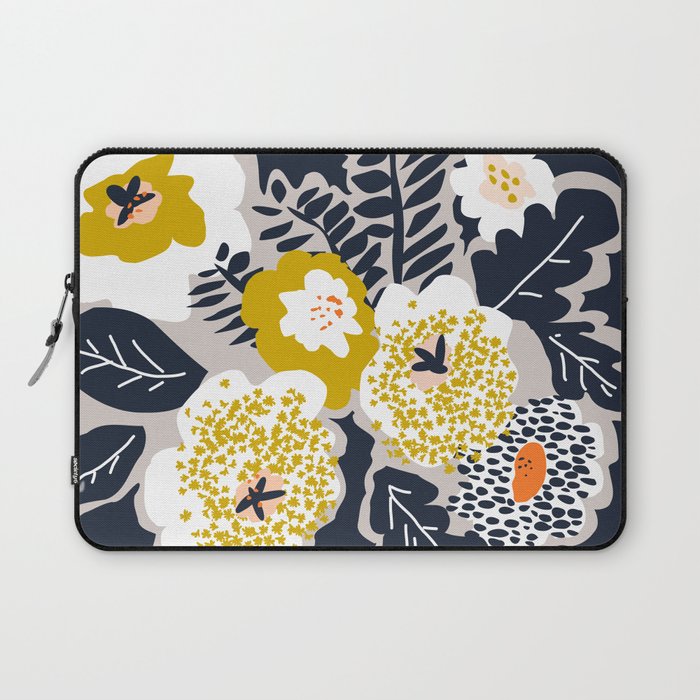 Scandinavian flowers greet you Laptop Sleeve Gallery Image 1