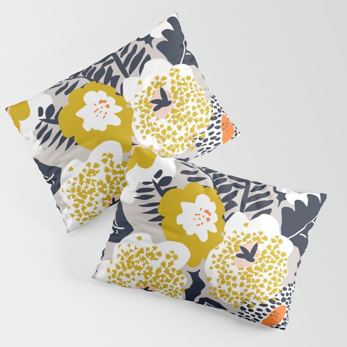 Scandinavian flowers greet you Pillow Sham Gallery Image 3