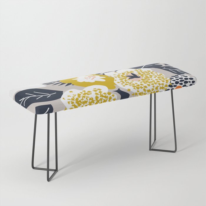 Scandinavian flowers greet you Bench Gallery Image 1