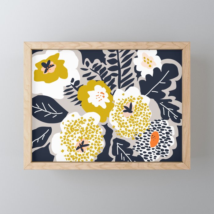 Scandinavian flowers greet you Mini Art Print Gallery Image 1