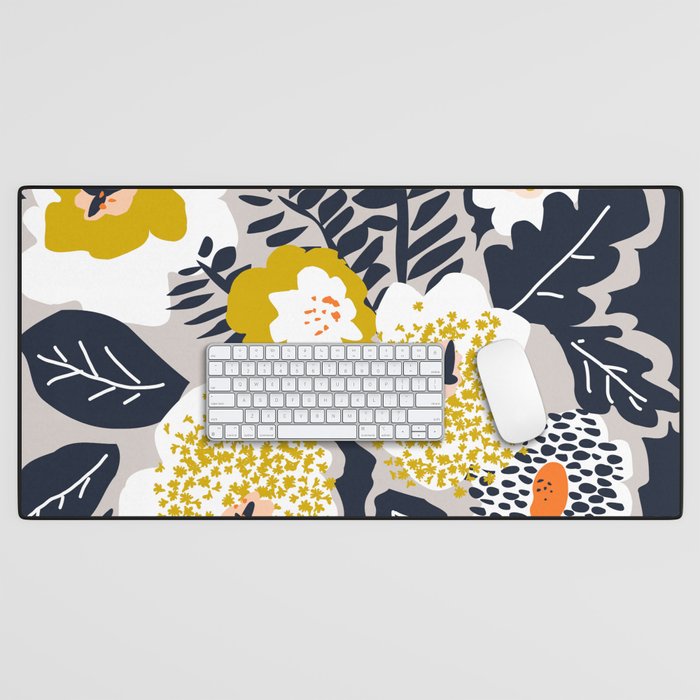 Scandinavian flowers greet you Desk Mat Gallery Image 1