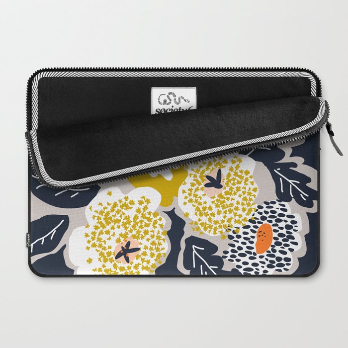 Scandinavian flowers greet you Laptop Sleeve Gallery Image 2
