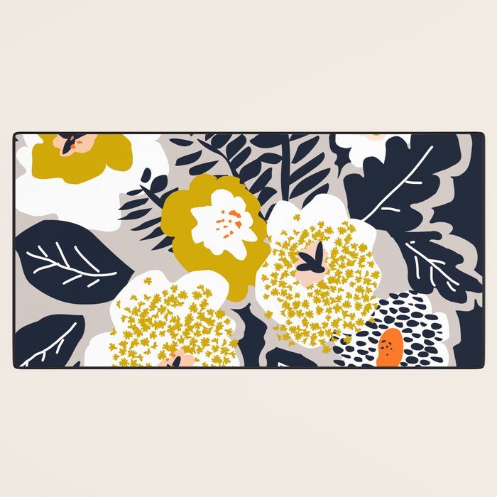 Scandinavian flowers greet you Desk Mat Gallery Image 3