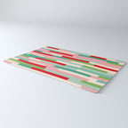 Retro Stripe Pattern - red, green, blue Rug Gallery Image 3