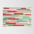 Retro Stripe Pattern - red, green, blue Rug Gallery Image 2