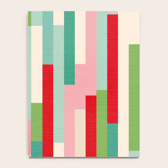 Retro Stripe Pattern - red, green, blue Notebook Gallery Image 4