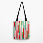 Retro Stripe Pattern - red, green, blue Tote Bag Gallery Image 2