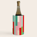 Retro Stripe Pattern - red, green, blue Wine Chiller Gallery Image 3