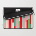 Retro Stripe Pattern - red, green, blue Laptop Sleeve Gallery Image 2