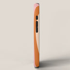 Tiki Abstract Minimalist Mid-Century Modern Pattern Pink Orange Cream iPhone Case Gallery Image 2