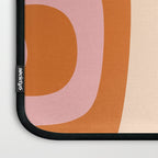 Tiki Abstract Minimalist Mid-Century Modern Pattern Pink Orange Cream Laptop Sleeve Gallery Image 3
