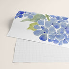 Blue Gouache Hydrangea Wrapping Paper Gallery Image 2