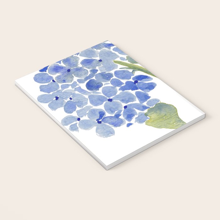 Blue Gouache Hydrangea Notebook Gallery Image 3