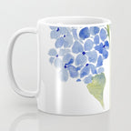Blue Gouache Hydrangea Coffee Mug Gallery Image 3